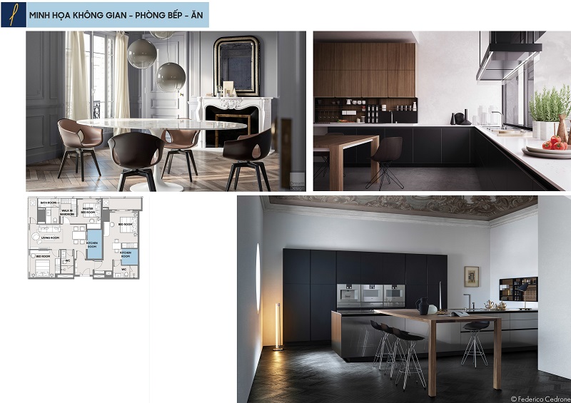 Không gian Bếp Căn Hộ Premier Sky Residences Đà Nẵng