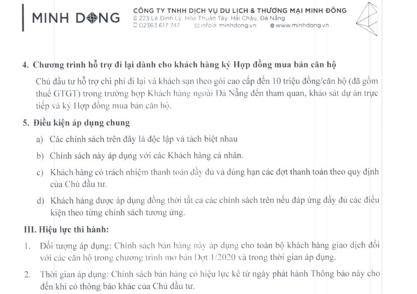 Tiến Độ Thanh Toán Căn Hộ Premier Sky Đà Nẵng