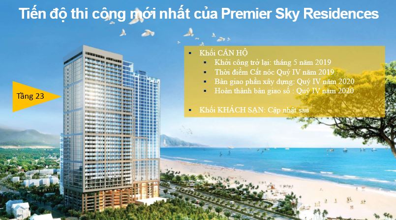 Tiến độ xây dựng Premier sky residences đà nẵng