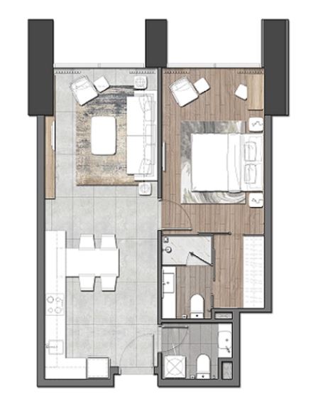 Căn Hộ Risemount Apartment Đà Nẵng 1 phòng ngủ 