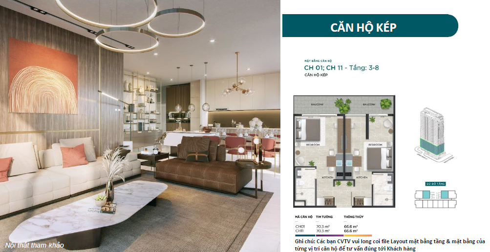  Căn Hộ The Filmore Đà Nẵng Căn Hộ Kép