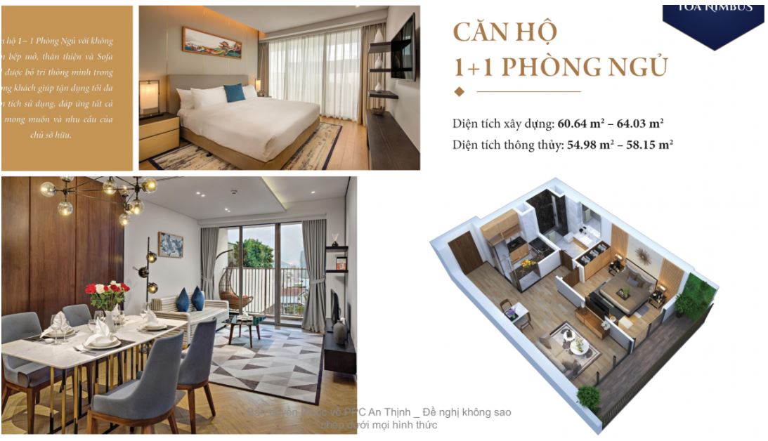 căn 1 phòng ngủ