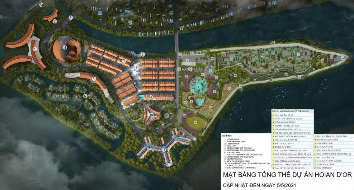 Mặt bằng tổng thể dự án hội an Dor