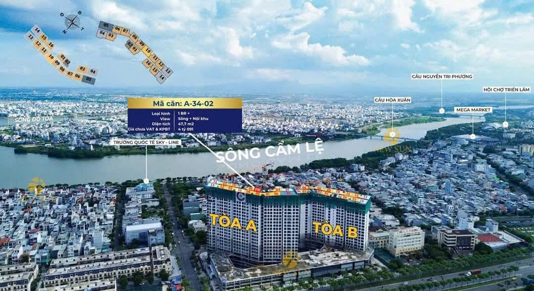 Căn View Hướng Nam Căn Hộ Masteri Rivera Đà Nẵng