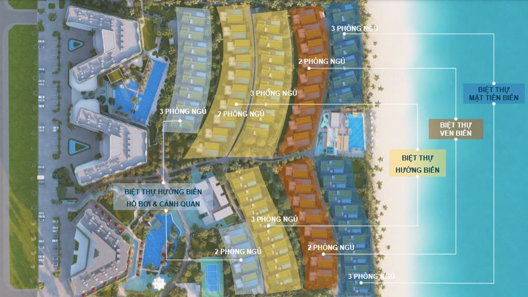 Mặt bằng phân lô biệt thự dự án shantira beach resort spa hội an