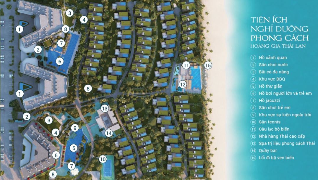 Tiện ích dự án shantira beach resort spa hội an
