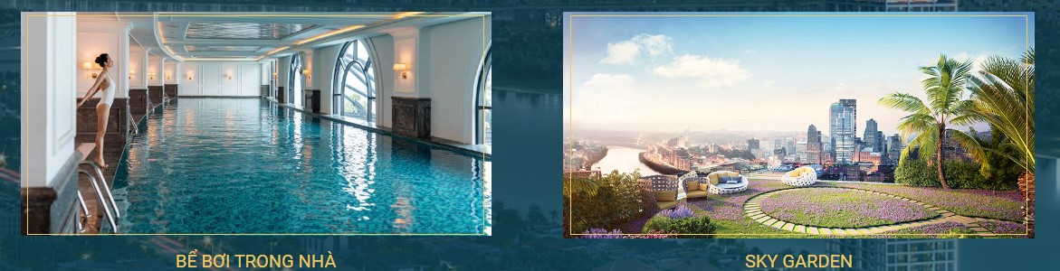 Bể bơi và SKY GARDEN căn hộ panoma