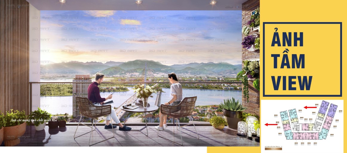 view hướng Nam cầu Trần Thị Lý Cầu Nguyễn Văn Trỗi Sông Hàn Thơ mộng