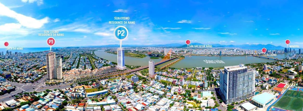 Tổng thể mặt bằng dự án sun cosmo residence