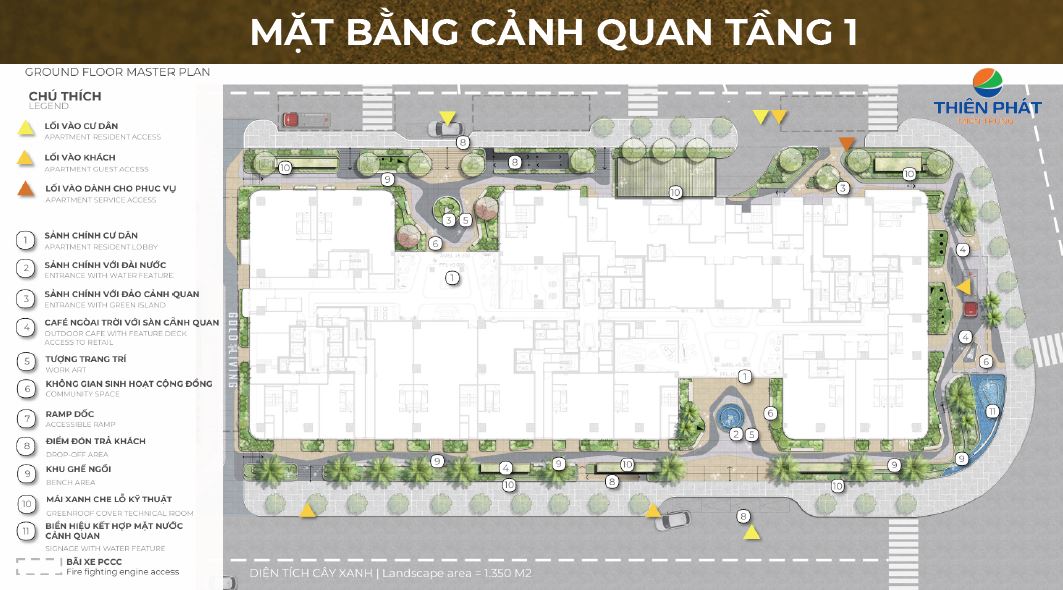 Mặt bằng tầng 3 Dự án The Legend Đà Nẵng