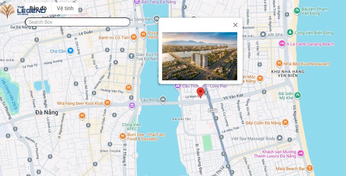 Vị trí Căn HộThe Legend City Đà Nẵng