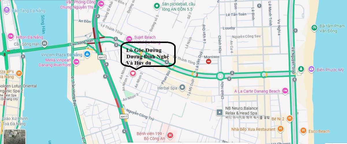 vị trí lô đất đường dương đình nghệ